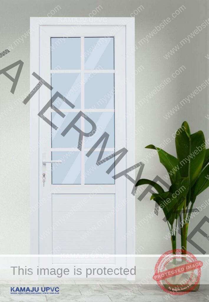 Pintu UPVC kaca klasik