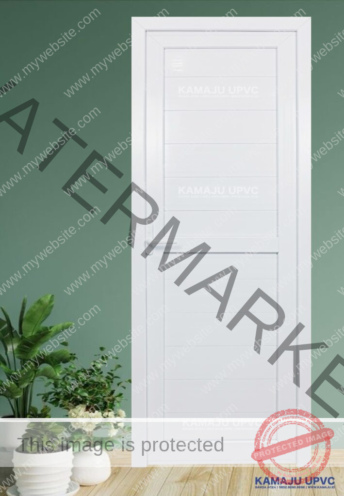 pintu upvc panel tulang tengah