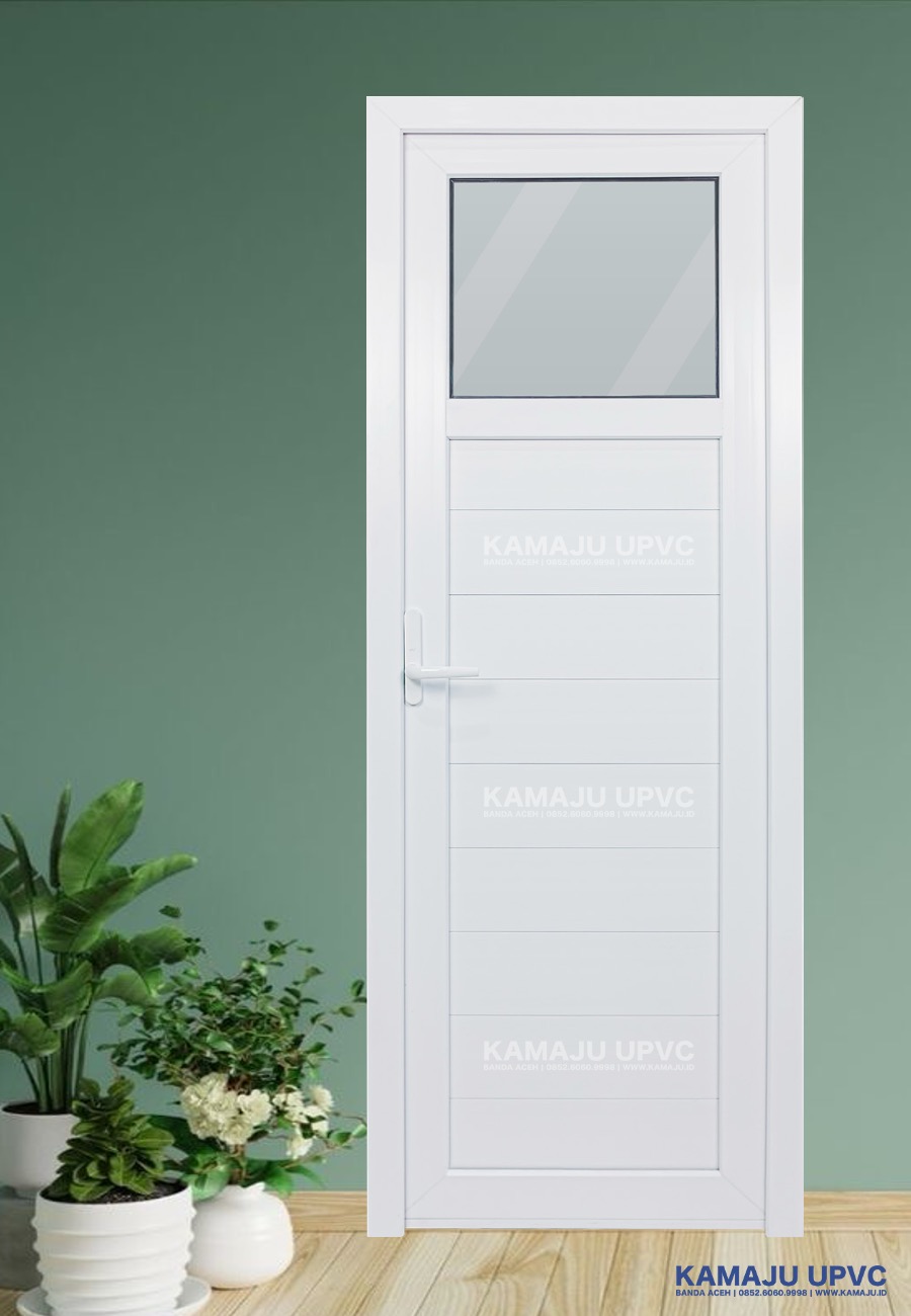 Pintu UPVC kaca atas