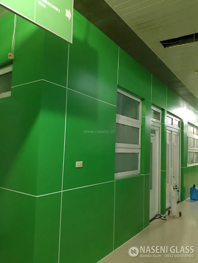 Portofolio pemasangan fasad ACP dan curtain wall Rumah Sakit Mufid Sigli