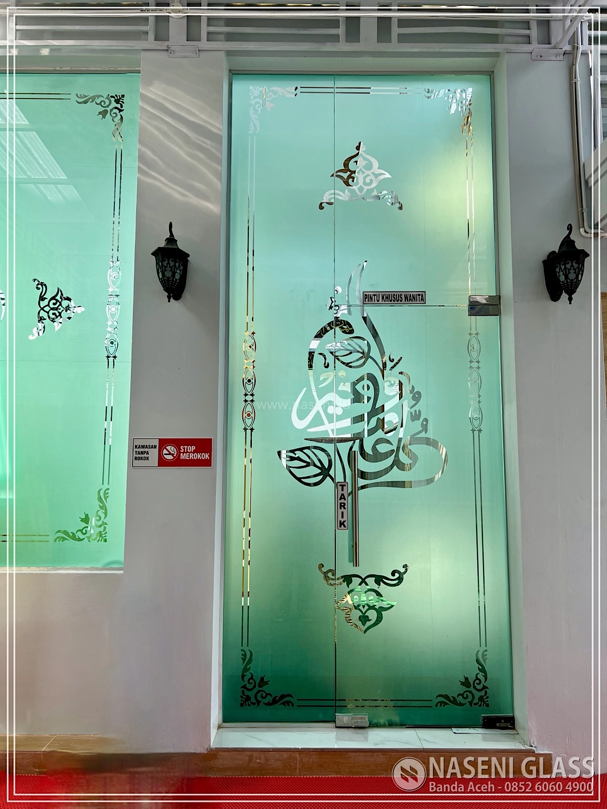 Portofolio proyek kaca masjid oleh Naseni Glass di Aceh