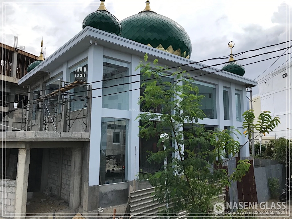 Portofolio proyek kaca masjid oleh Naseni Glass di Aceh