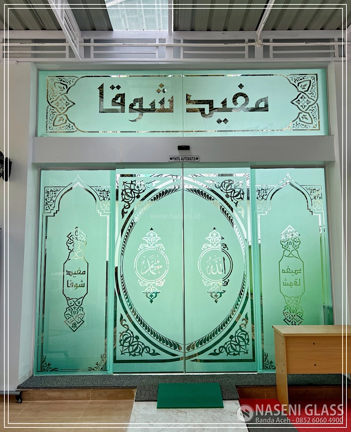 Portofolio proyek kaca masjid oleh Naseni Glass di Aceh