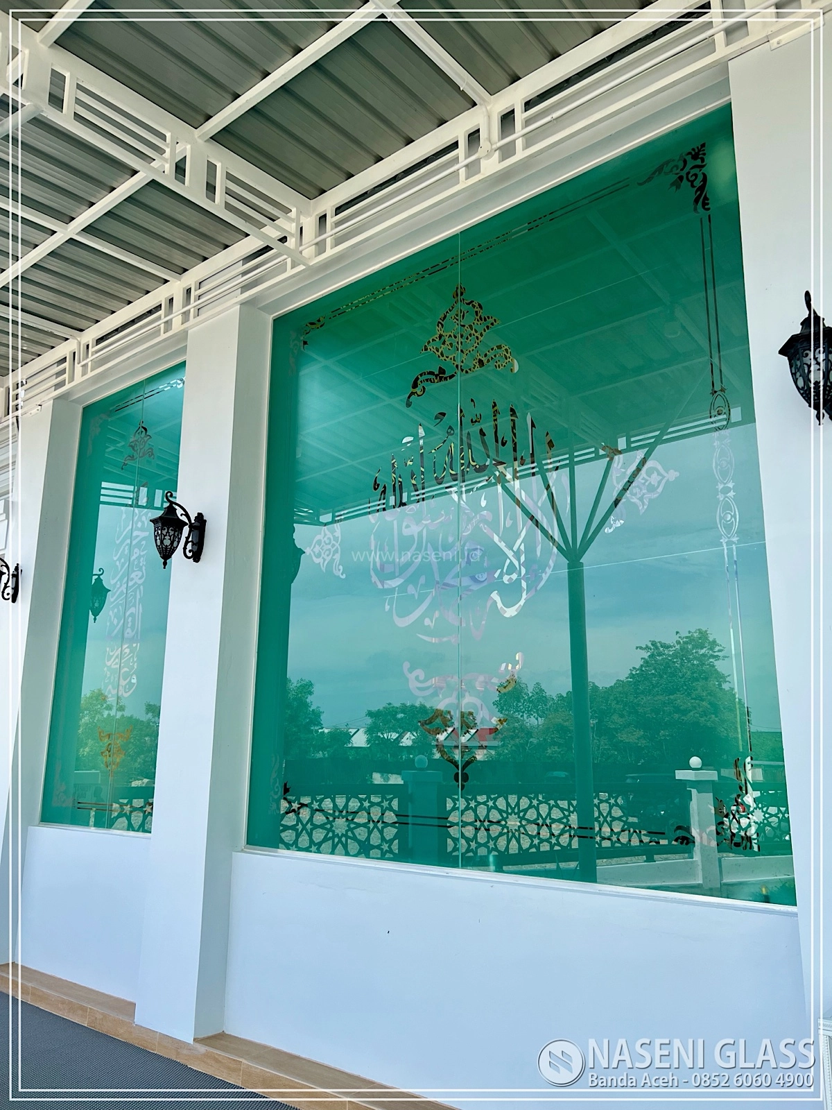 Portofolio proyek kaca masjid oleh Naseni Glass di Aceh